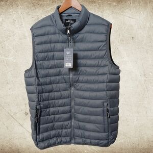 Jackson Hole Outerwear Puffer Vest, Size Large, Gray, Lightweight NWT